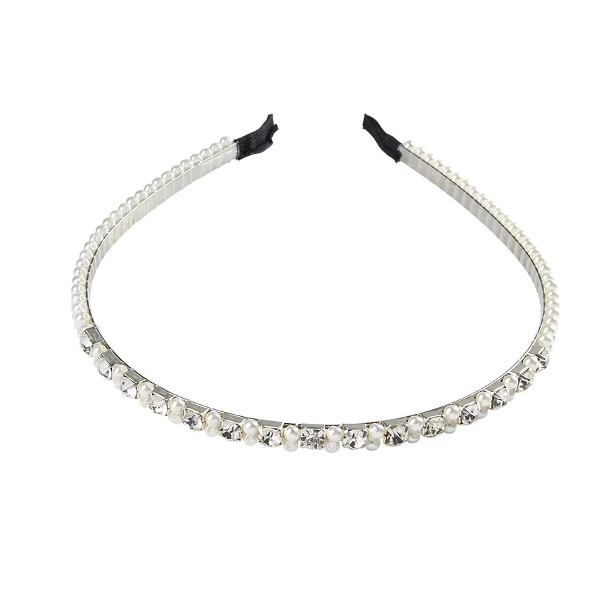Pearl Diamante Headband